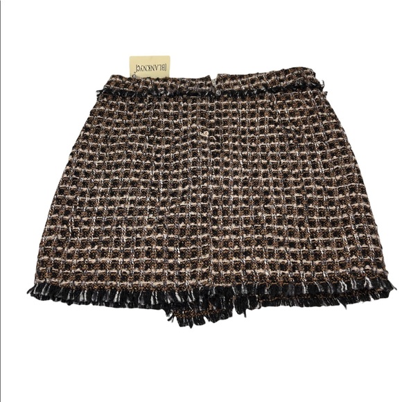 BLANK NYC**Plaid Tweed Brown/Bl./Gold Skirt**Size 27 $88 - Picture 10 of 12